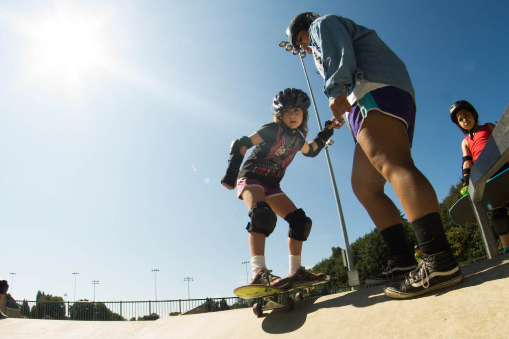 girl skateboarder